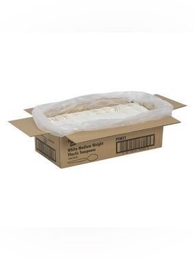 🥄 Dixie Teaspoons, Heavy Weight, Plastic, White, 1000 Teaspoons/Carton 🥄